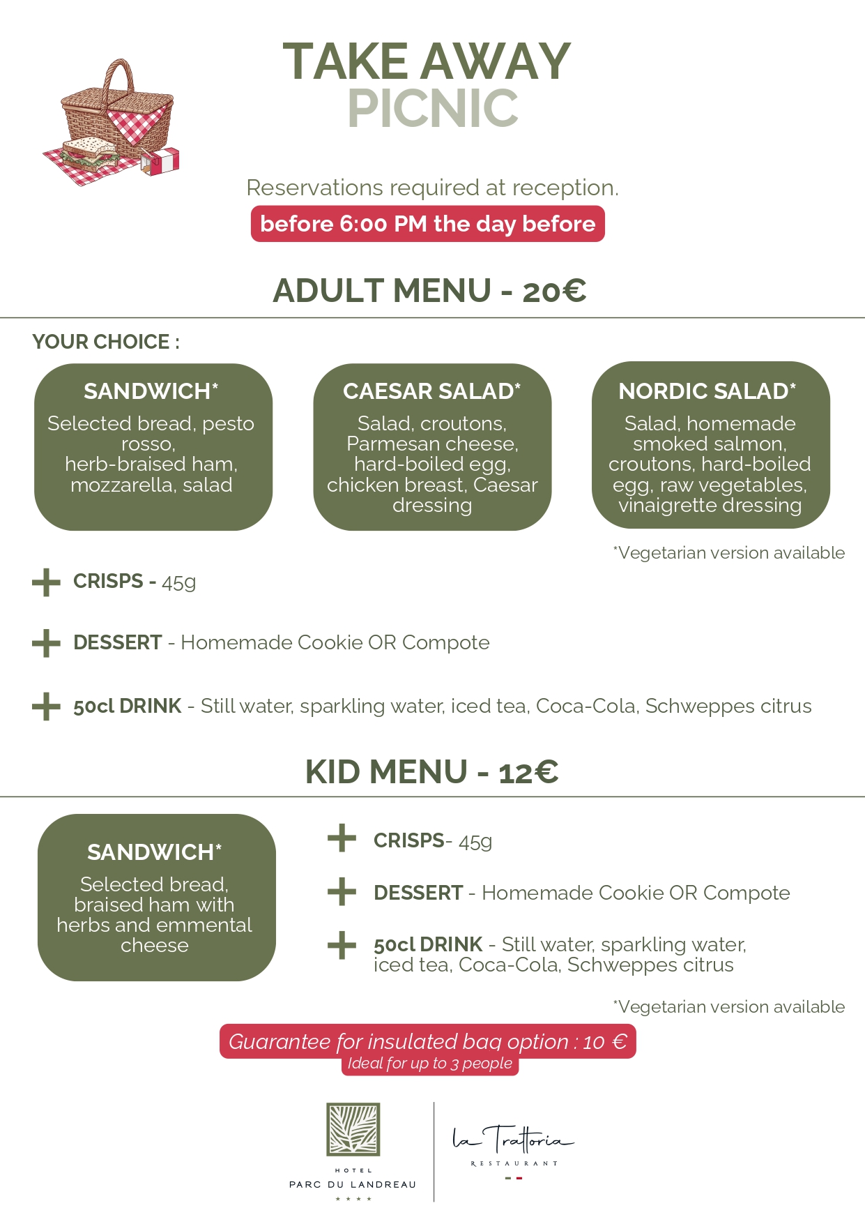 Picnic Menu