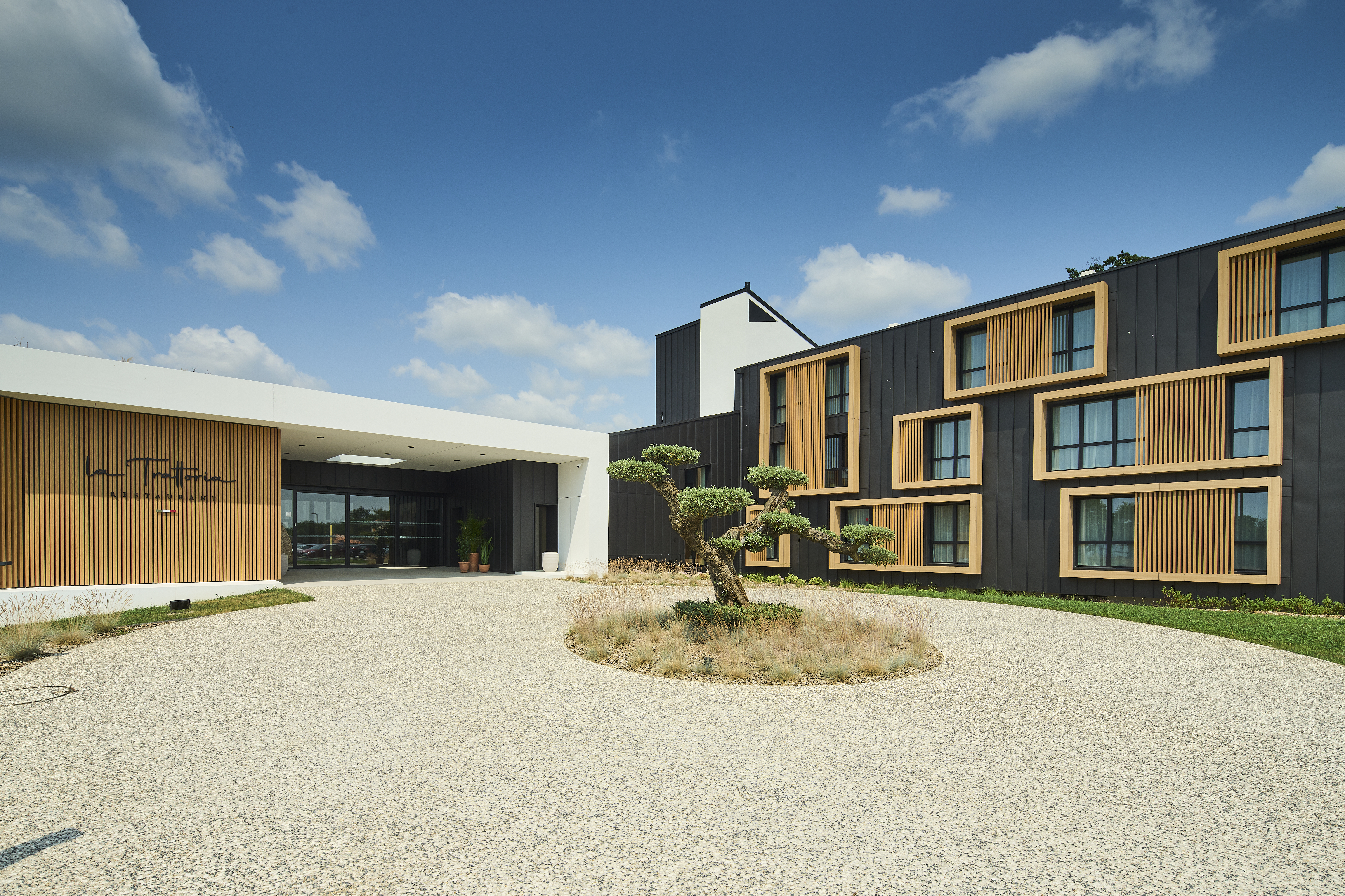 Vue de l'Hôtel Parc du Landreau